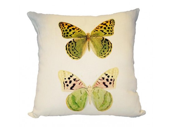 Two Butterflies Pillow By Juniper Road Collection - Brand New