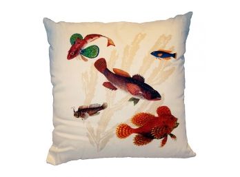 Five Fish Pillow By Juniper Road Collection - Brand New