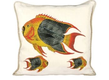 Angel Fish Pillow By Juniper Road Collection - Brand New
