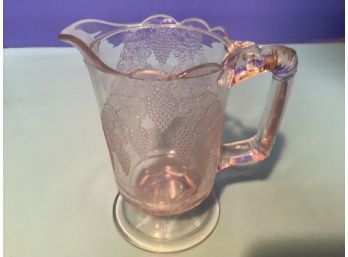 Antique Adams (?)  Clear Glass Footed Creamer