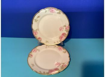 Vintage Pair Theodore Haviland French Limoges Bread Plates