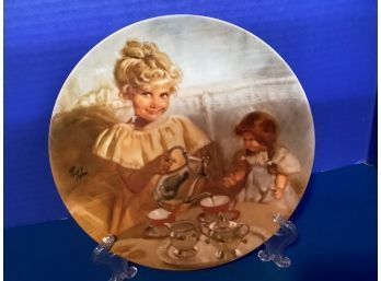Vintage Richard Zolan Cora's Tea Party Collector Plate