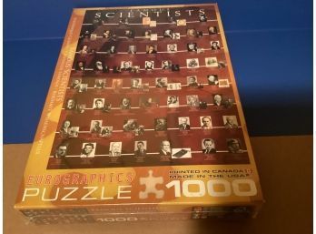 Vintage 1000 Piece Jigsaw Puzzle - Famous Scientists (NIB)