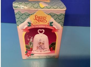 Vintage Precious Moments Home For The Holidays Porcelain Bell (NIB)