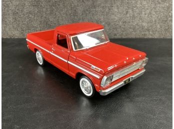 Motor Max Red 1969 Ford F 100 Diecast Truck (scale 1:24)