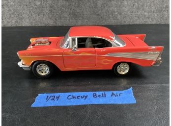Red Chevy Bel-Air Diecast Car (scale 1:24)