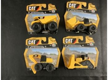 Lot Of 4 New In Package CAT Mini Machines