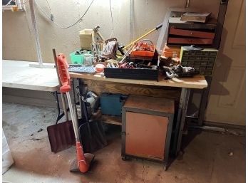Tool Lot With Tools And Workbench (Buyer Must Take All)