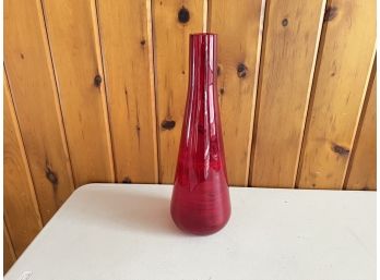Vikino Glass Mid Century Glass Vase