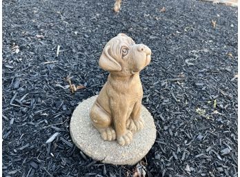 Cement Dog Figure