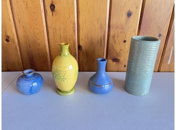 4 Piece Lot Of Mid Century Pottery Including Dansk Vase