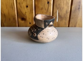 Vintage Southwestern Pottery Bird Vase Signed