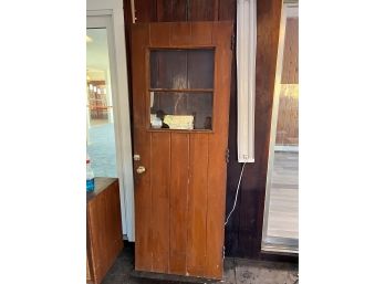 Large Hardwood Door From The 1950's