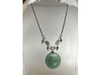 Beautiful Jade Medallion Necklace