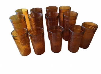 Collection Of Amber Glasses( 12)
