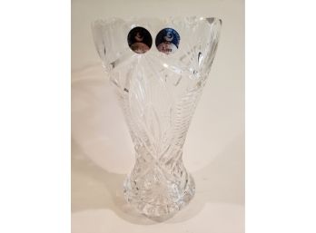 Russian Silver Crystal Vase