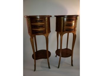 Pair French Ormalou Side Tables