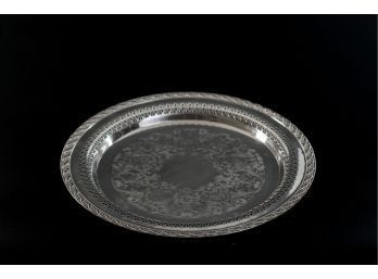 Round Silver Plate 11' Tray
