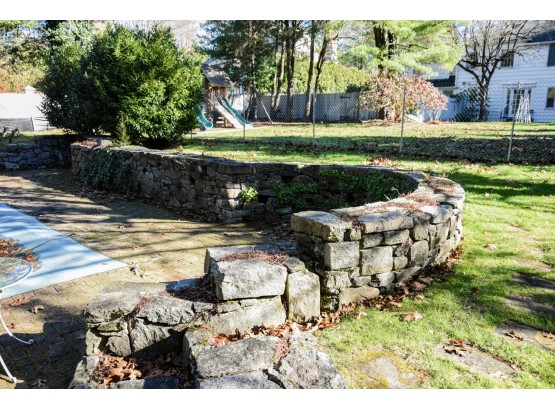 Approx 100 Linear Feet Of Stone Wall PLUS 2 Sets Of Stone Steps