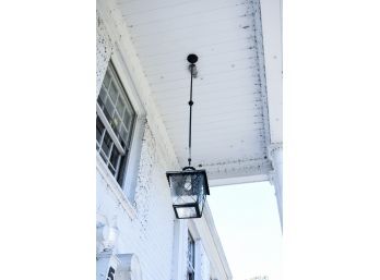 A Hanging Lantern At Front Entry