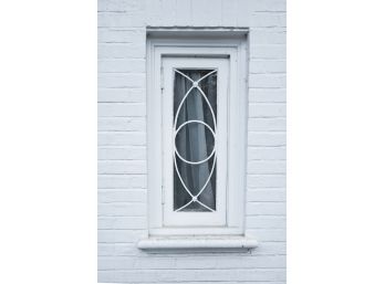 A Pair Of Vintage Leaded Glass Casement Windows
