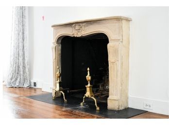 A Stone Fireplace Surround/Mantel - LR