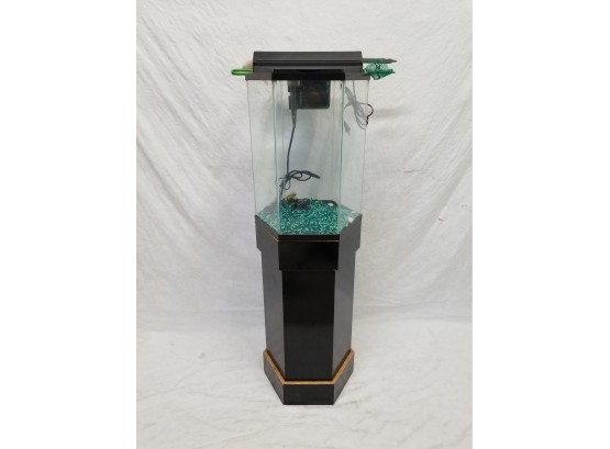 10 Gallon Hexagon Fish Tank Aquarium With Stand & Accessories