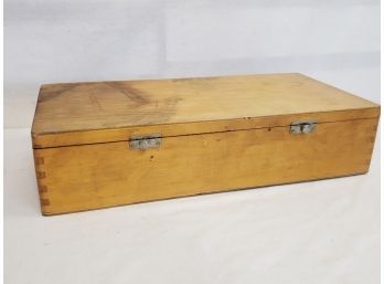 Vintage Wood Box Made In Poland