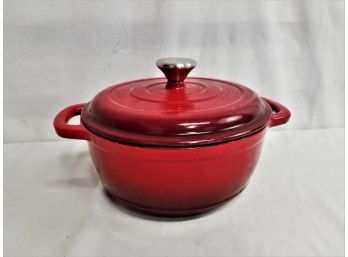 UTOPIA Kitchen Red Enameled Cast Iron 4 Quart Dutch Oven With Lid