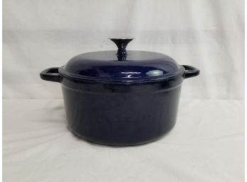 Wolfgang Puck 5.5-quart Blue Enameled Cast Iron Dutch Oven With Lid