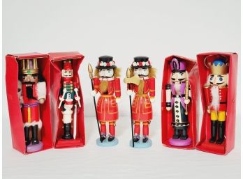 Cute Assortment Of Wood Painted Christmas Nutcrackers