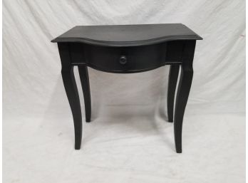 Small Black One Drawer Console Table