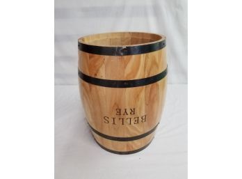 Authentic 15' Tall Oak Barrel With Cut Out Handles