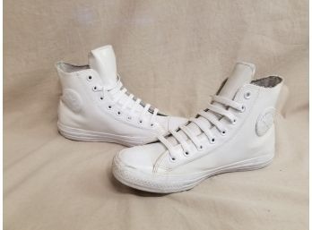 Converse Chuck Taylor All Star Leather High Top Sneakers: Men Size 7.5/women Size 9.5