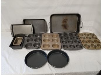 Bakeware Assortment - Loaf, Round Cake & Cupcake Pans And More