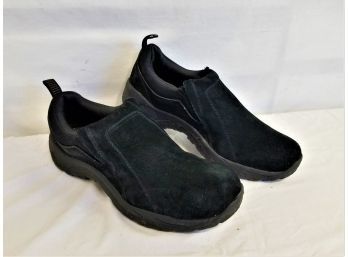 Men's Black Suede Gannon 2 Slip On Shoe By Faded Glory Size 9.5
