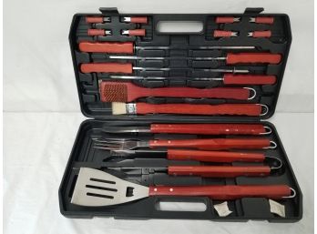 Outdoor Grill Tool Set With Storage / Carrying Case