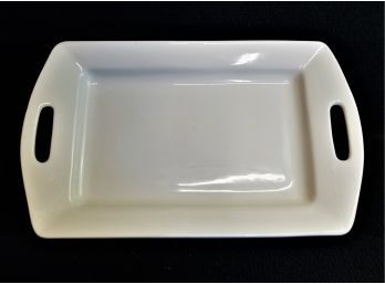 Large Williams Sonoma Porcelain Serving Platter With Handles