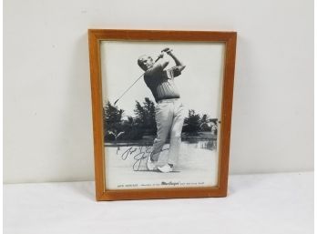 Vintage Jack Nicklaus Personalized Autographed Signed Golf Photo - Black & White