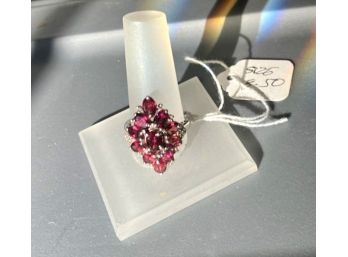 ABSOLUTE STUNNER OF A STERLING COCKTAIL RING!!