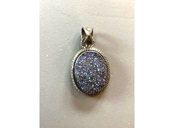 Asterling Pendant WITH CRUSHED GEMSTONES, BLUES & GREENS