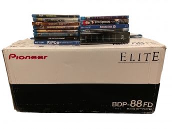 Expensive, Pioneer Elite BDP-88FD, Blue Ray Plater With 13 Movies , Mostly Sealed  !!!!