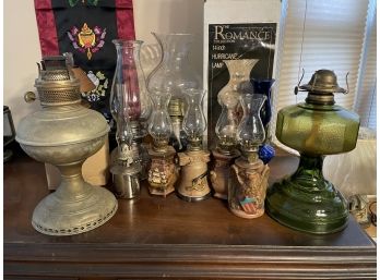 Collection Of  Oil Lamps .