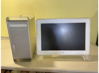 Apple Power Mac G5 And 23' Cinema HD Display Monitor.