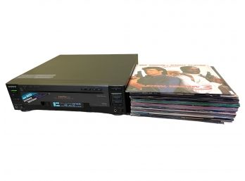 Sony MDP- 800 Laser Disk Player With 20 Laser Disk Movies.