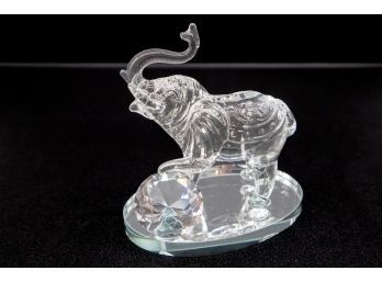 Glass Elephant Figurine