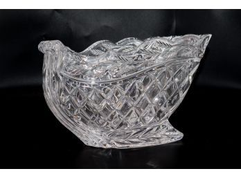 Marquis By Waterford Crystal Holiday Serving Bow Sleigh Made In Germany New In Box