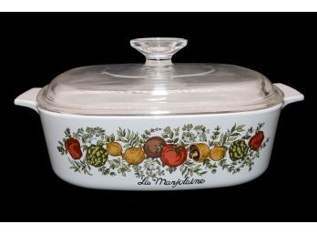 Vintage La Marjolaine Corning Ware Spice Of Life With Lid