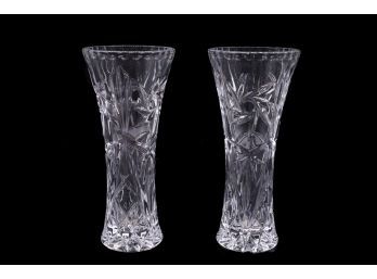 2 Beautiful Crystal Vases