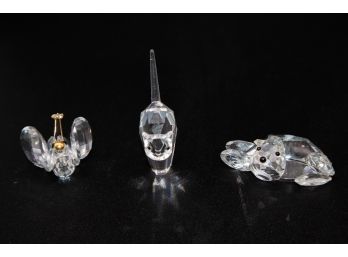 3 Beautiful Crystal Figurines
